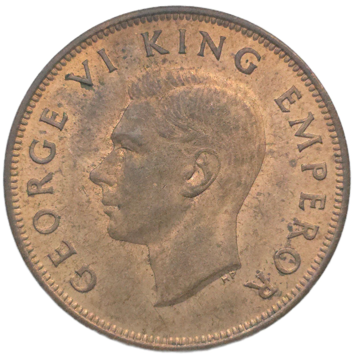 1947 New Zealand Penny, EF - Arts & Entertainment > Hobbies & Creative Arts > Collectibles > Collectible Coins & Currency > Collectible Coins > Rare Coins from The Half Crown