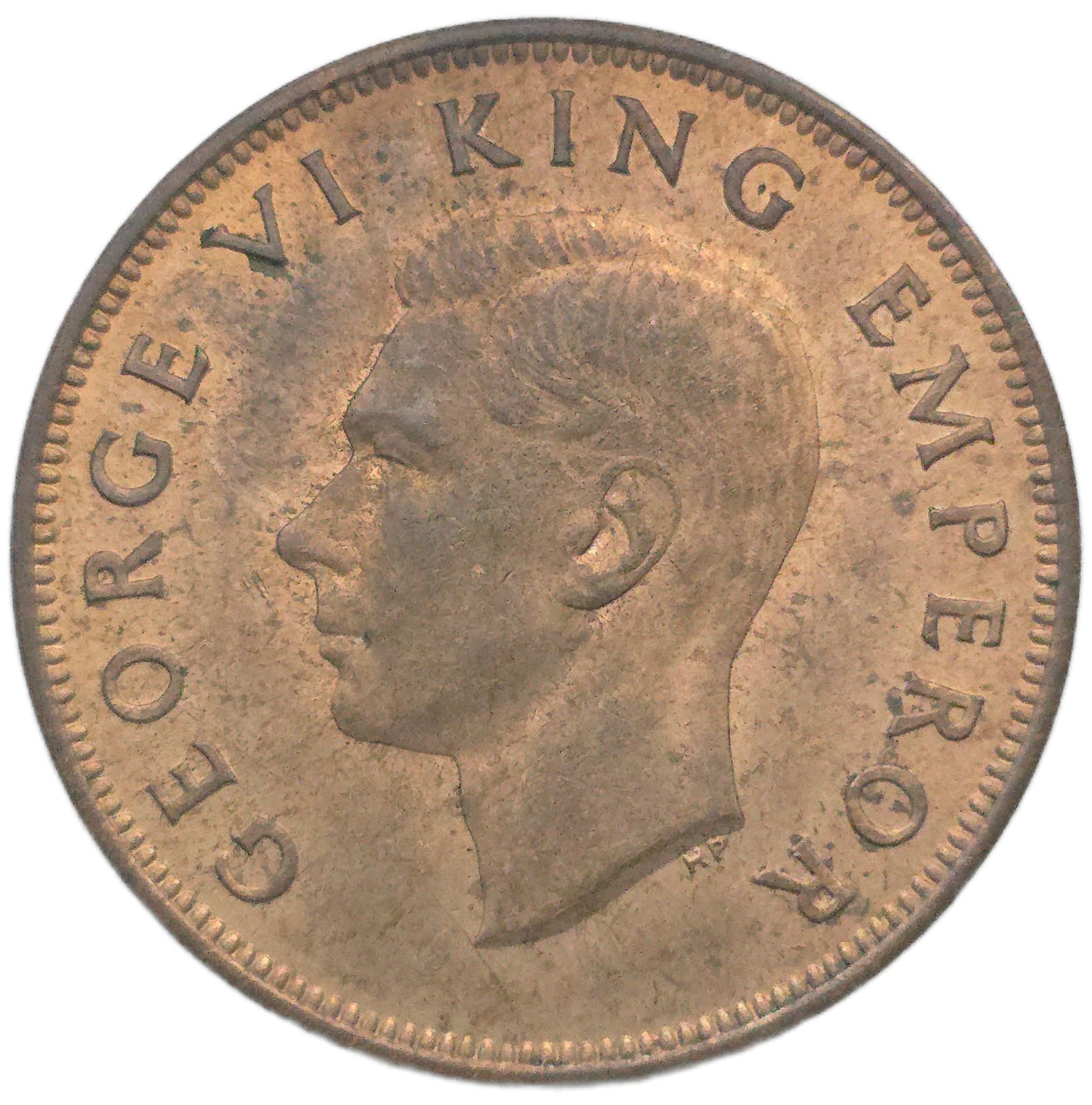 1947 New Zealand Penny, EF - Arts & Entertainment > Hobbies & Creative Arts > Collectibles > Collectible Coins & Currency > Collectible Coins > Rare Coins from The Half Crown