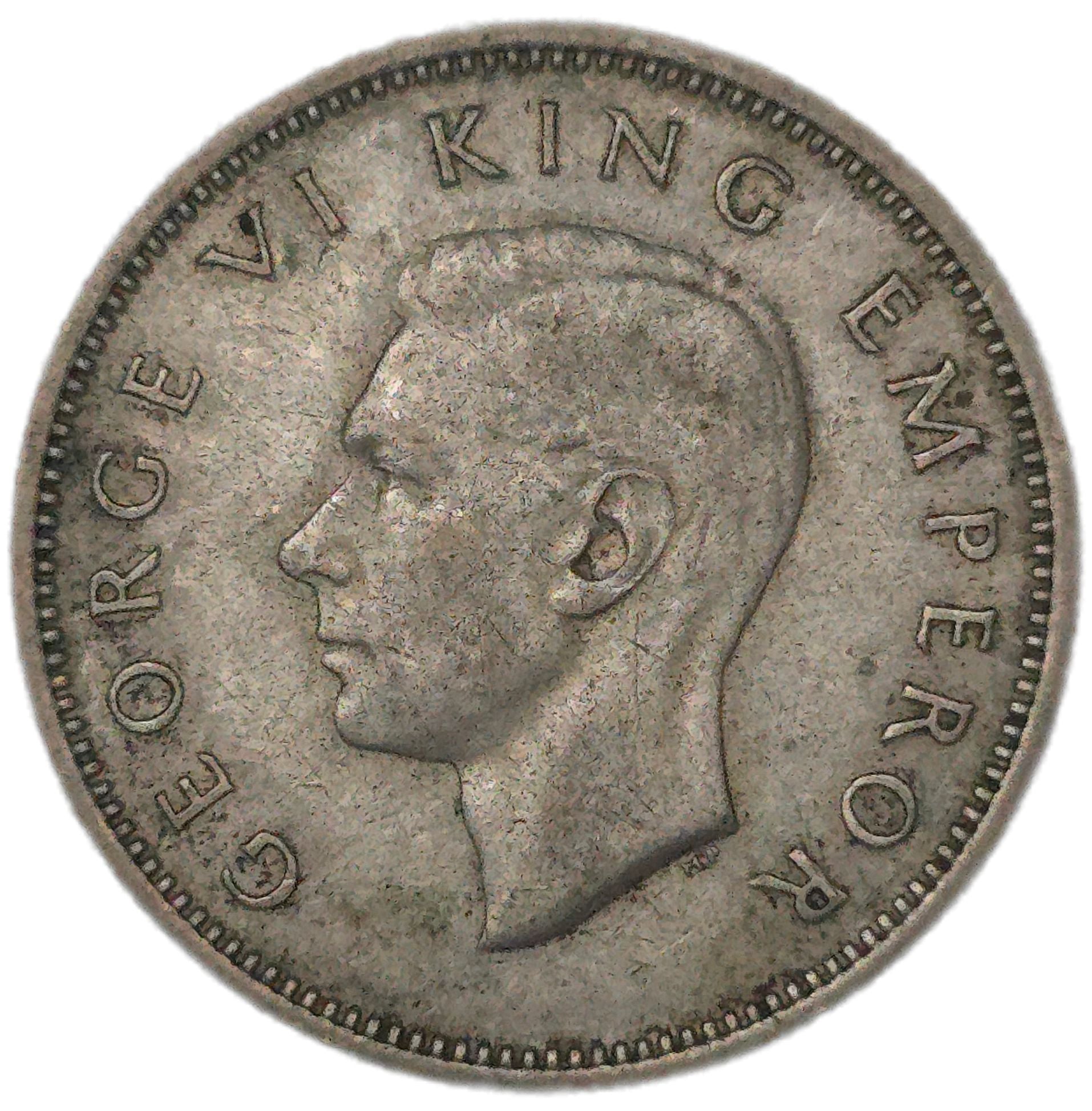 1944 New Zealand Shilling - Arts & Entertainment > Hobbies & Creative Arts > Collectibles > Collectible Coins & Currency > Collectible Coins > Rare Coins from The Half Crown