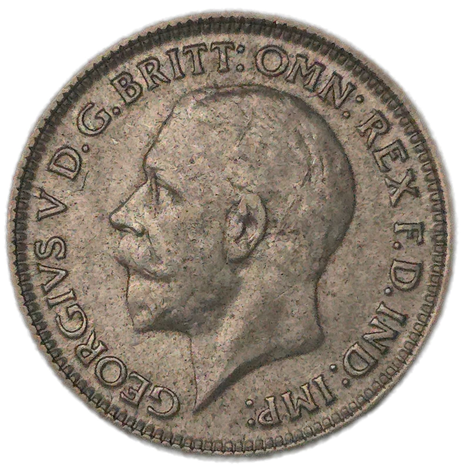 1929 United Kingdom Sixpence - Arts & Entertainment > Hobbies & Creative Arts > Collectibles > Collectible Coins & Currency > Collectible Coins > Rare Coins from The Half Crown