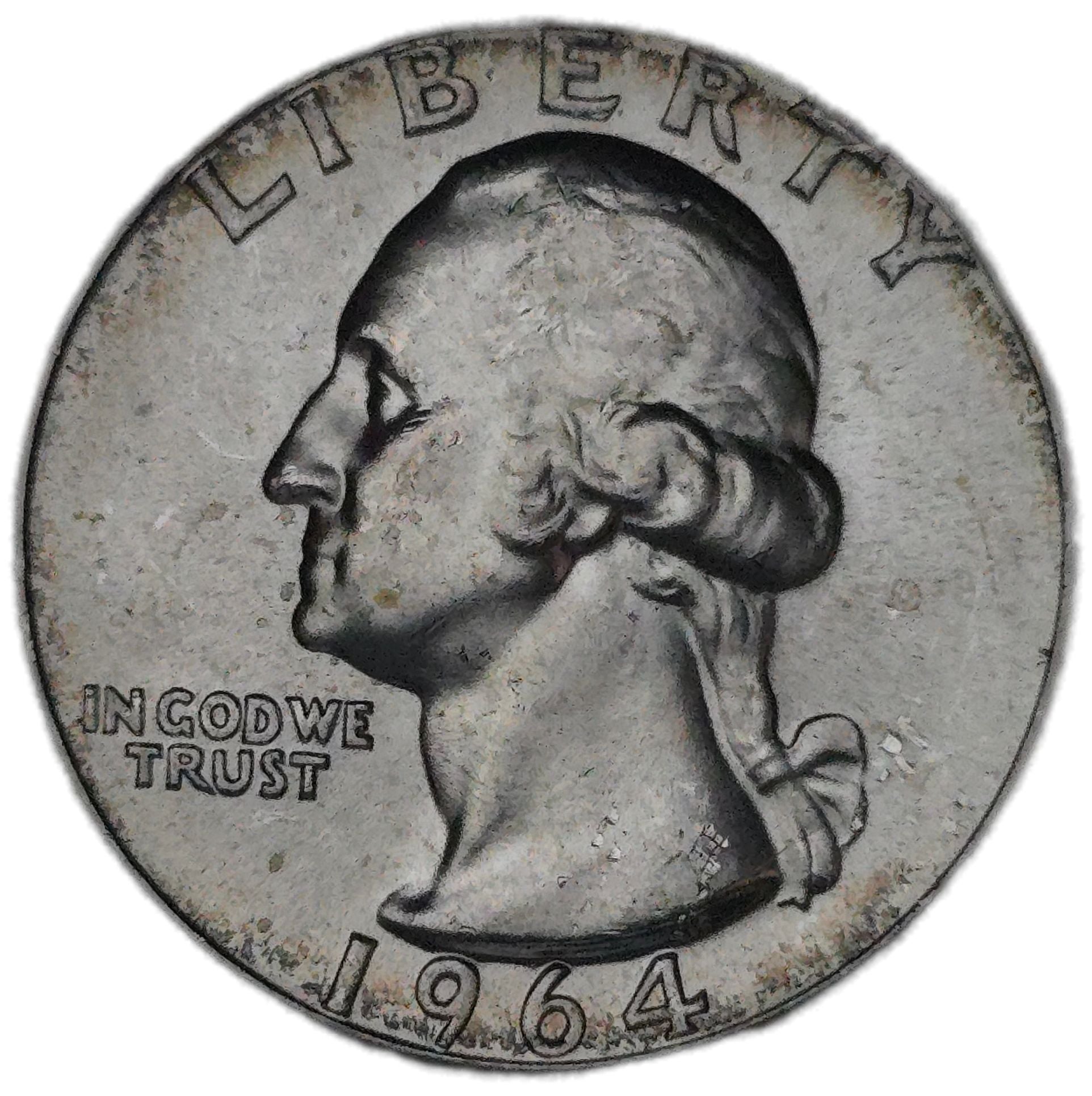 1964 United States Washington Quarter - Arts & Entertainment > Hobbies & Creative Arts > Collectibles > Collectible Coins & Currency > Collectible Coins > Rare Coins from The Half Crown