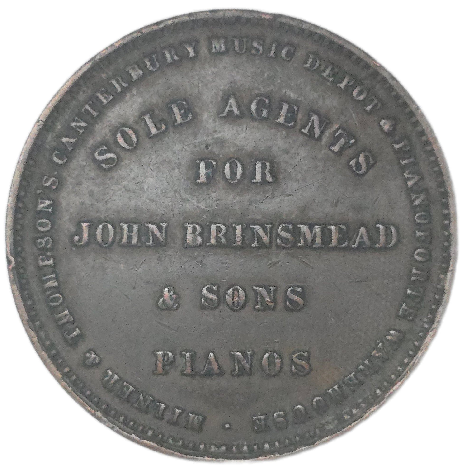 1881 New Zealand Trade Token Milner & Thompson - Arts & Entertainment > Hobbies & Creative Arts > Collectibles > Collectible Coins & Currency > Collectible Coins > Rare Coins from The Half Crown