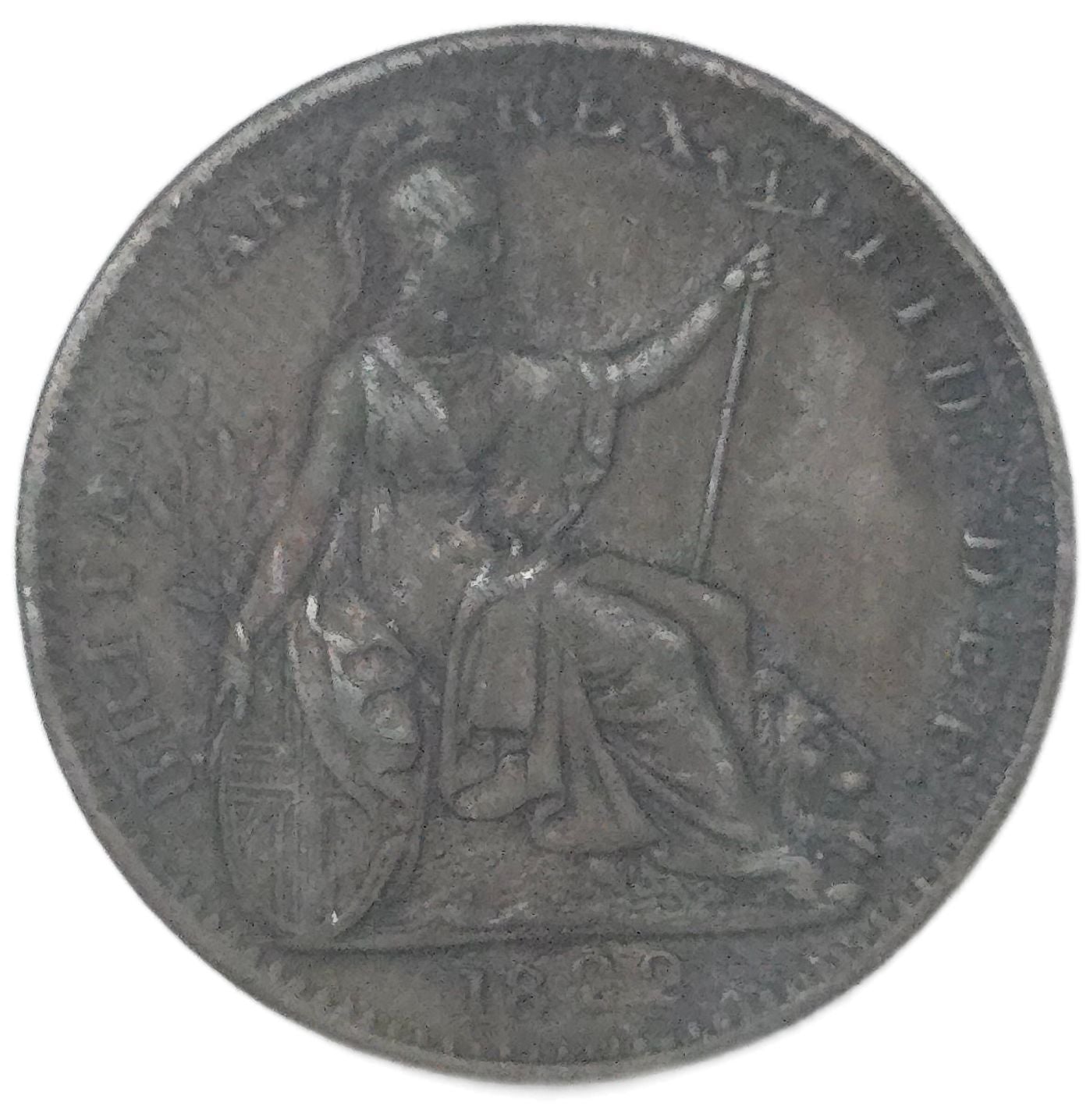 1822 United Kingdom Farthing, George IV - Arts & Entertainment > Hobbies & Creative Arts > Collectibles > Collectible Coins & Currency > Collectible Coins > Rare Coins from The Half Crown