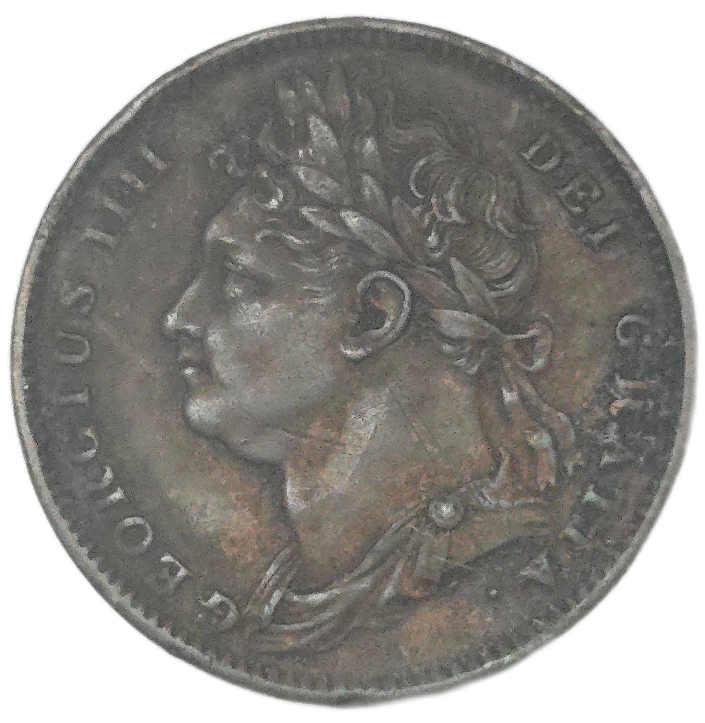 1822 United Kingdom Farthing, George IV - Arts & Entertainment > Hobbies & Creative Arts > Collectibles > Collectible Coins & Currency > Collectible Coins > Rare Coins from The Half Crown