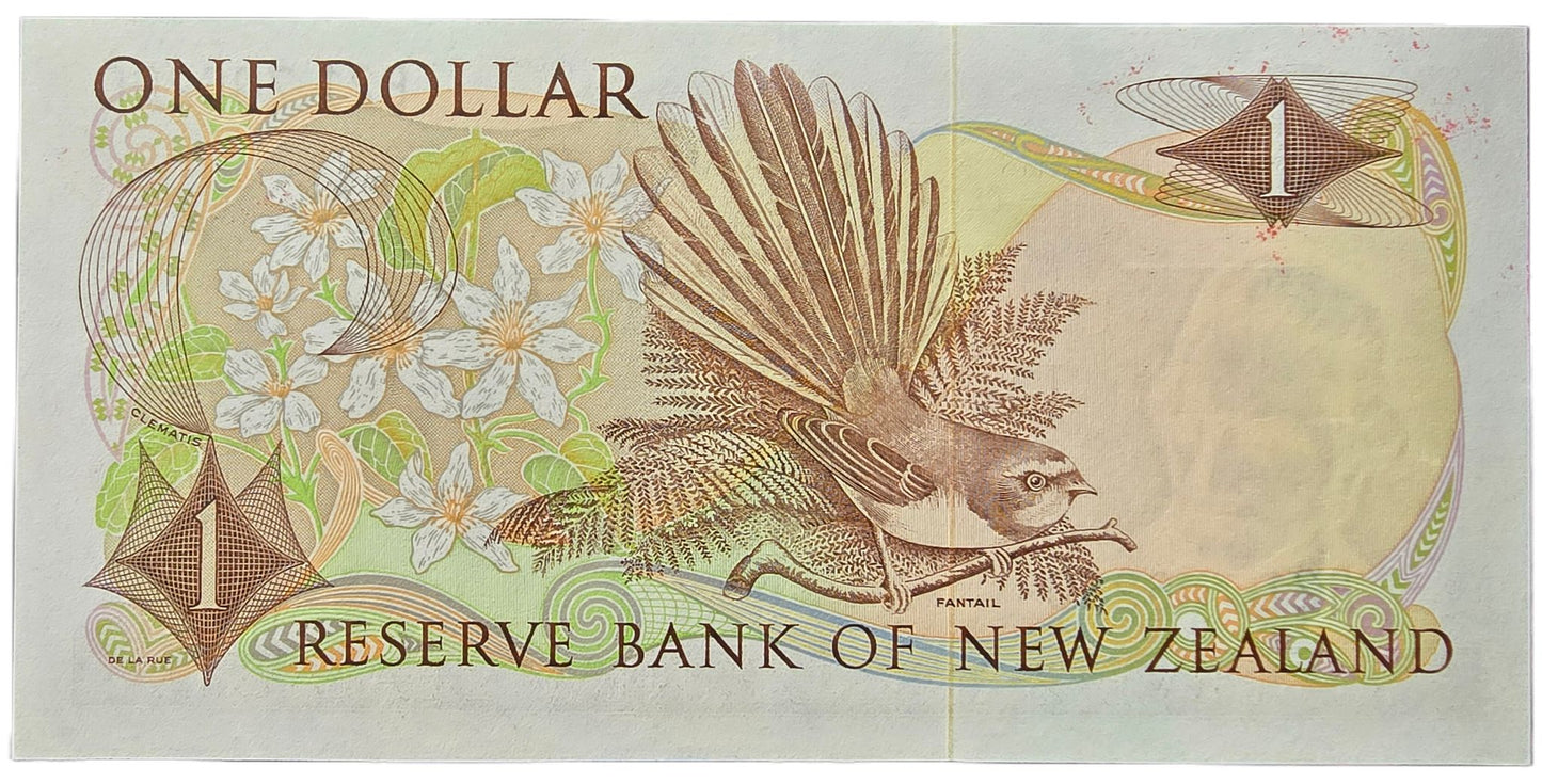 1975-1977 New Zealand One Dollar Note