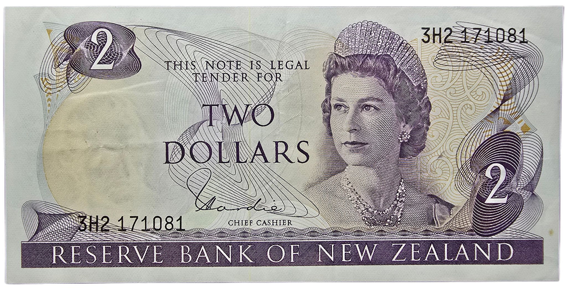 1977-1981 New Zealand Two Dollar Note - Arts & Entertainment > Hobbies & Creative Arts > Collectibles > Collectible Coins & Currency > Collectible Banknotes from The Half Crown