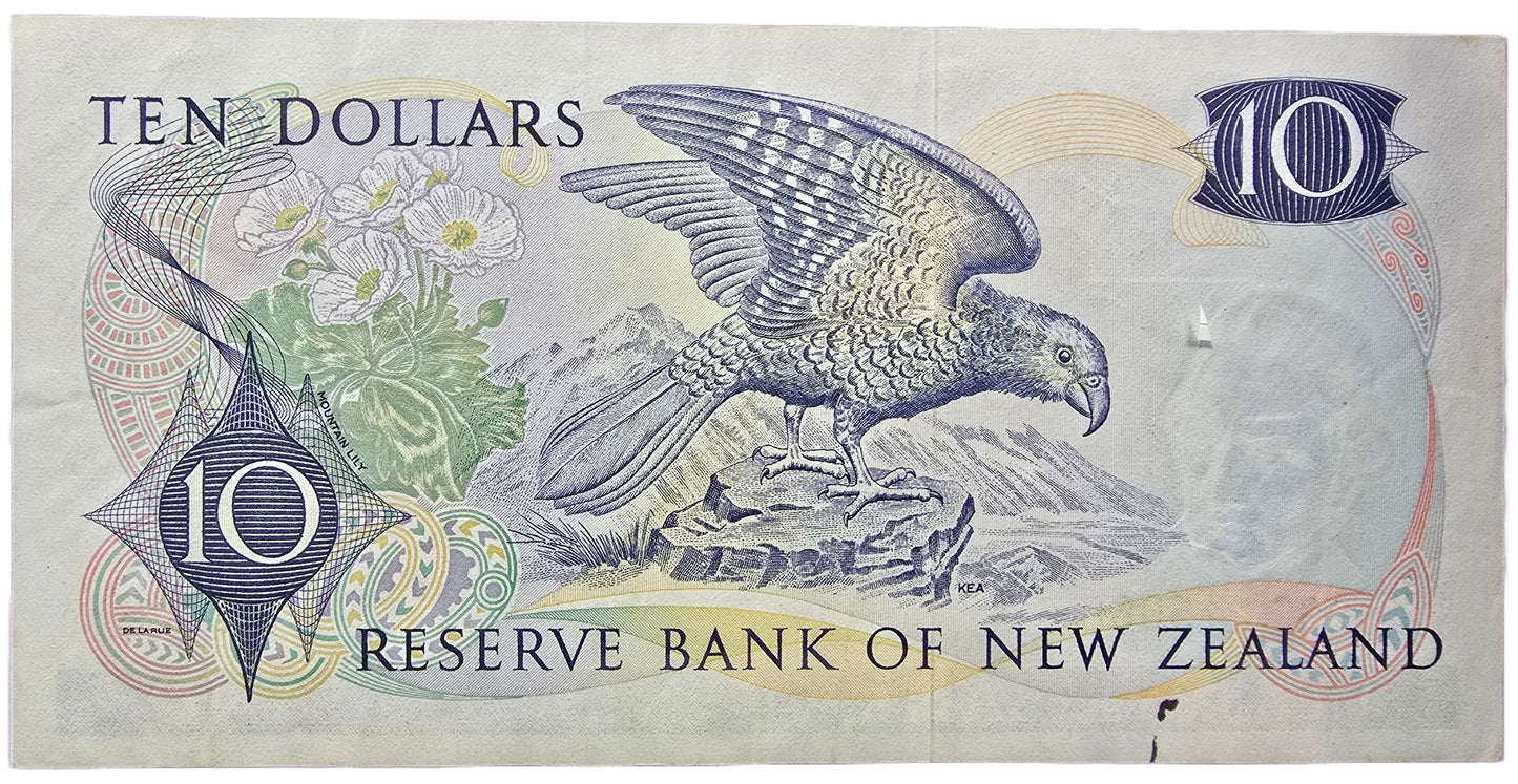 1977 - 1981 New Zealand Ten Dollar Star Note