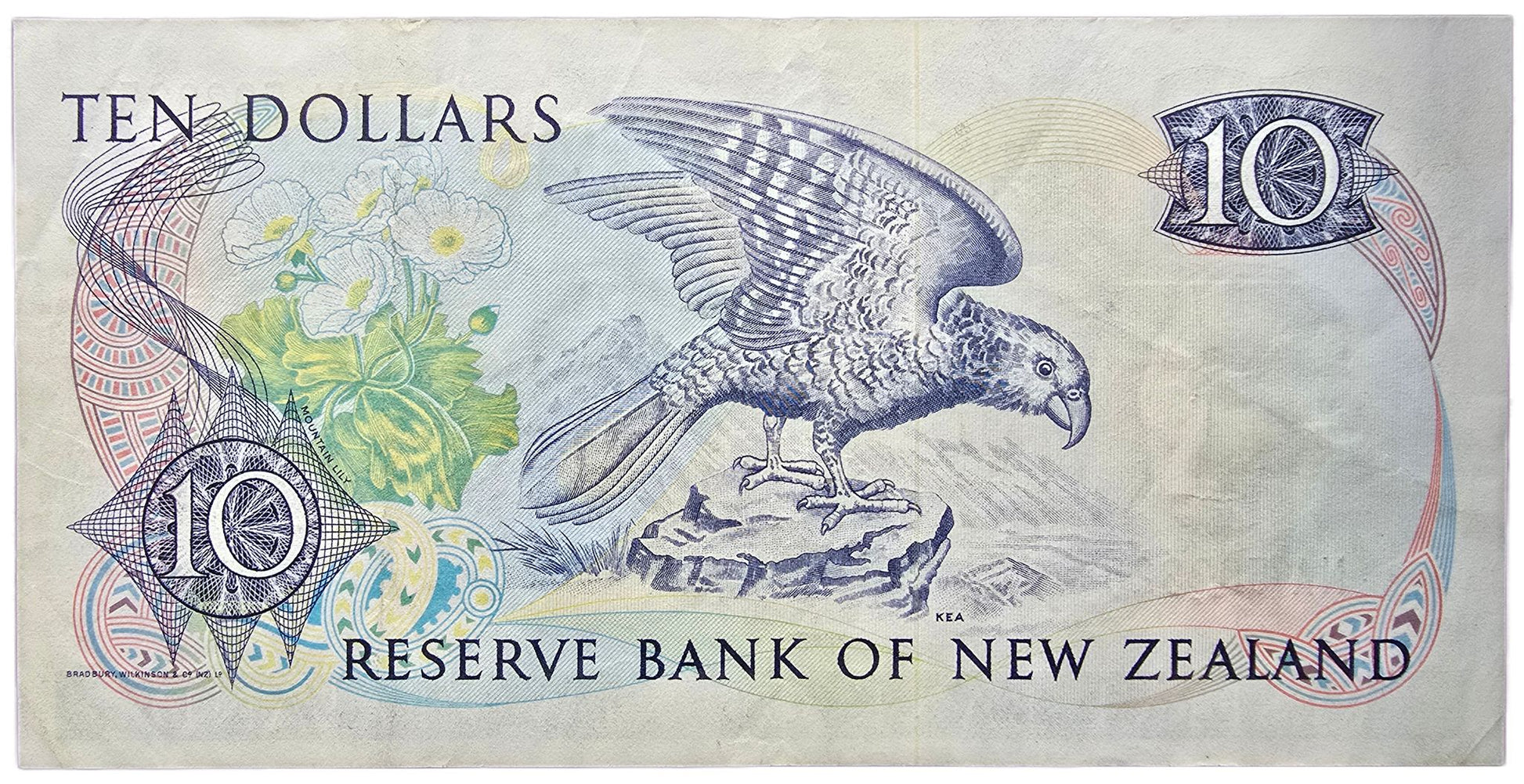 1981-1985 New Zealand Ten Dollar Star Note - Arts & Entertainment > Hobbies & Creative Arts > Collectibles > Collectible Coins & Currency > Collectible Banknotes from The Half Crown