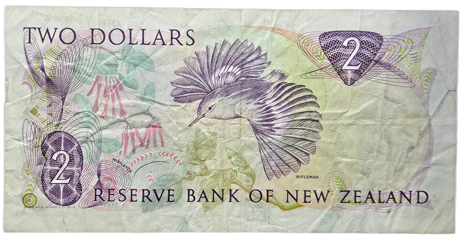 1981-1985 New Zealand Two Dollar, Star Note - Arts & Entertainment > Hobbies & Creative Arts > Collectibles > Collectible Coins & Currency > Collectible Banknotes from The Half Crown