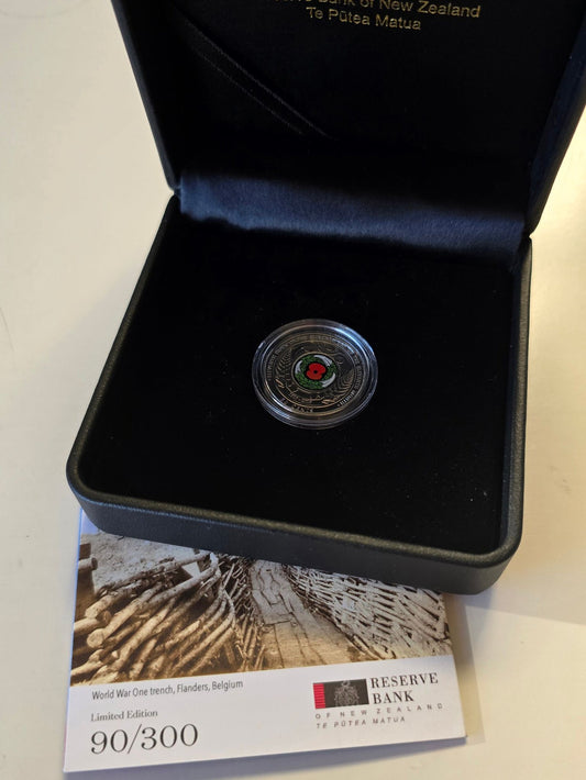 2018 New Zealand 50 Cents, Reserve Bank Staff Issue 90/300 - Arts & Entertainment > Hobbies & Creative Arts > Collectibles > Collectible Coins & Currency > Collectible Coins > Commemorative Coins from The Half Crown