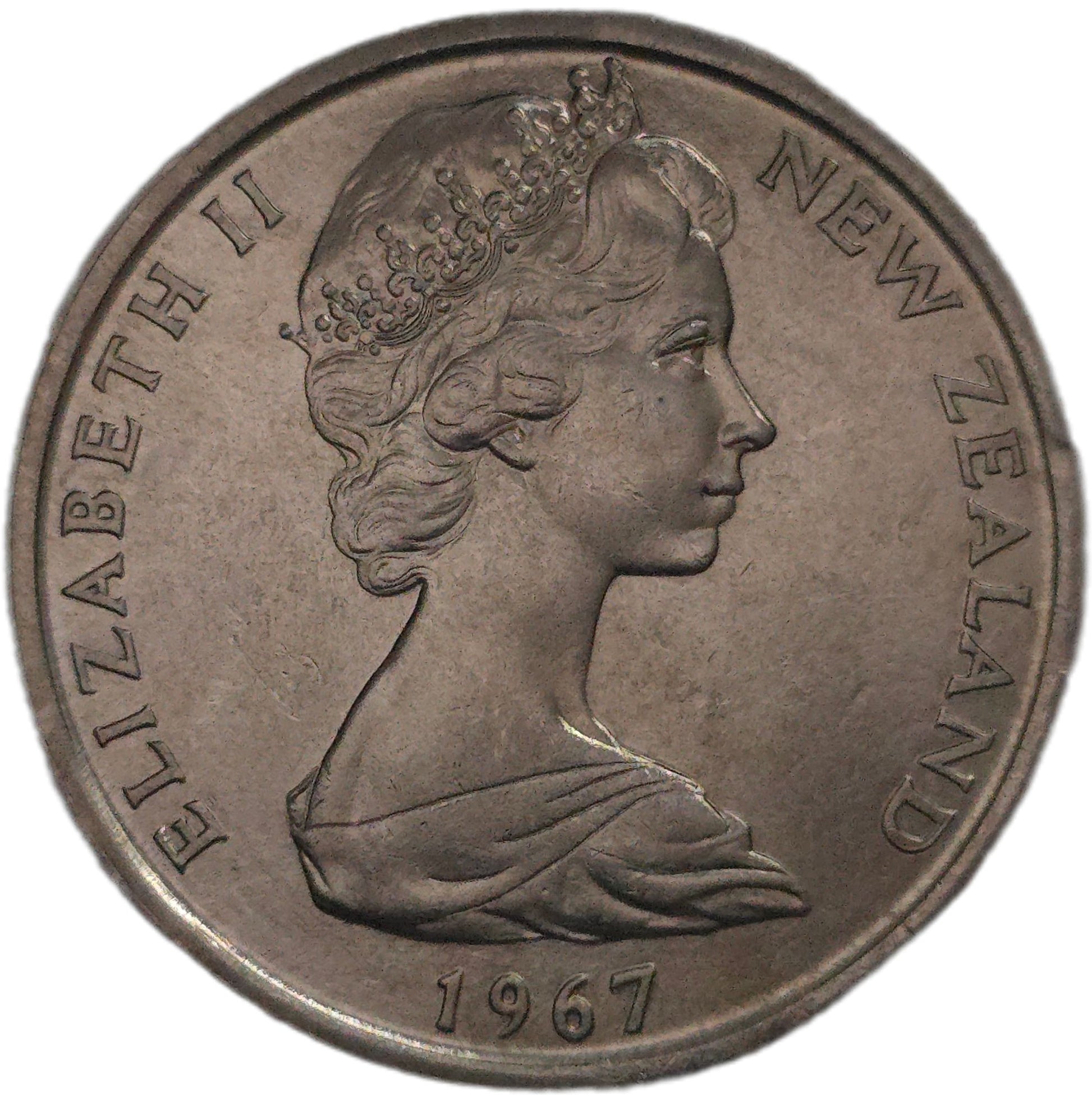 1967 New Zealand Fifty Cents, Uncirculated - Arts & Entertainment > Hobbies & Creative Arts > Collectibles > Collectible Coins & Currency > Collectible Coins > Rare Coins from The Half Crown