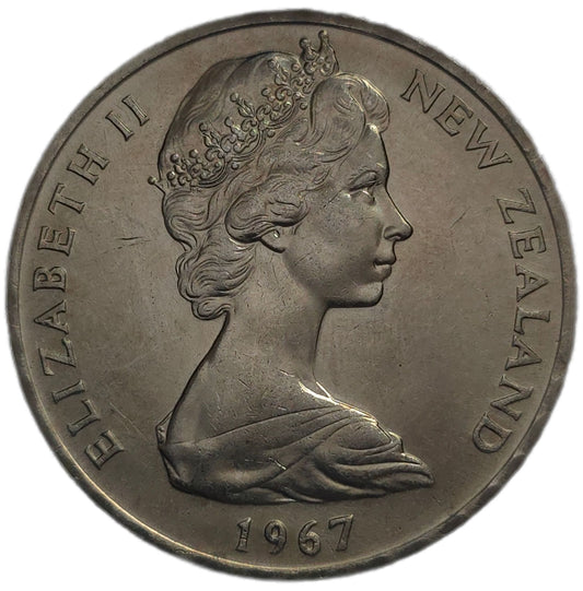1967 New Zealand One Dollar, Coat of Arms - Arts & Entertainment > Hobbies & Creative Arts > Collectibles > Collectible Coins & Currency > Collectible Coins > Commemorative Coins from The Half Crown
