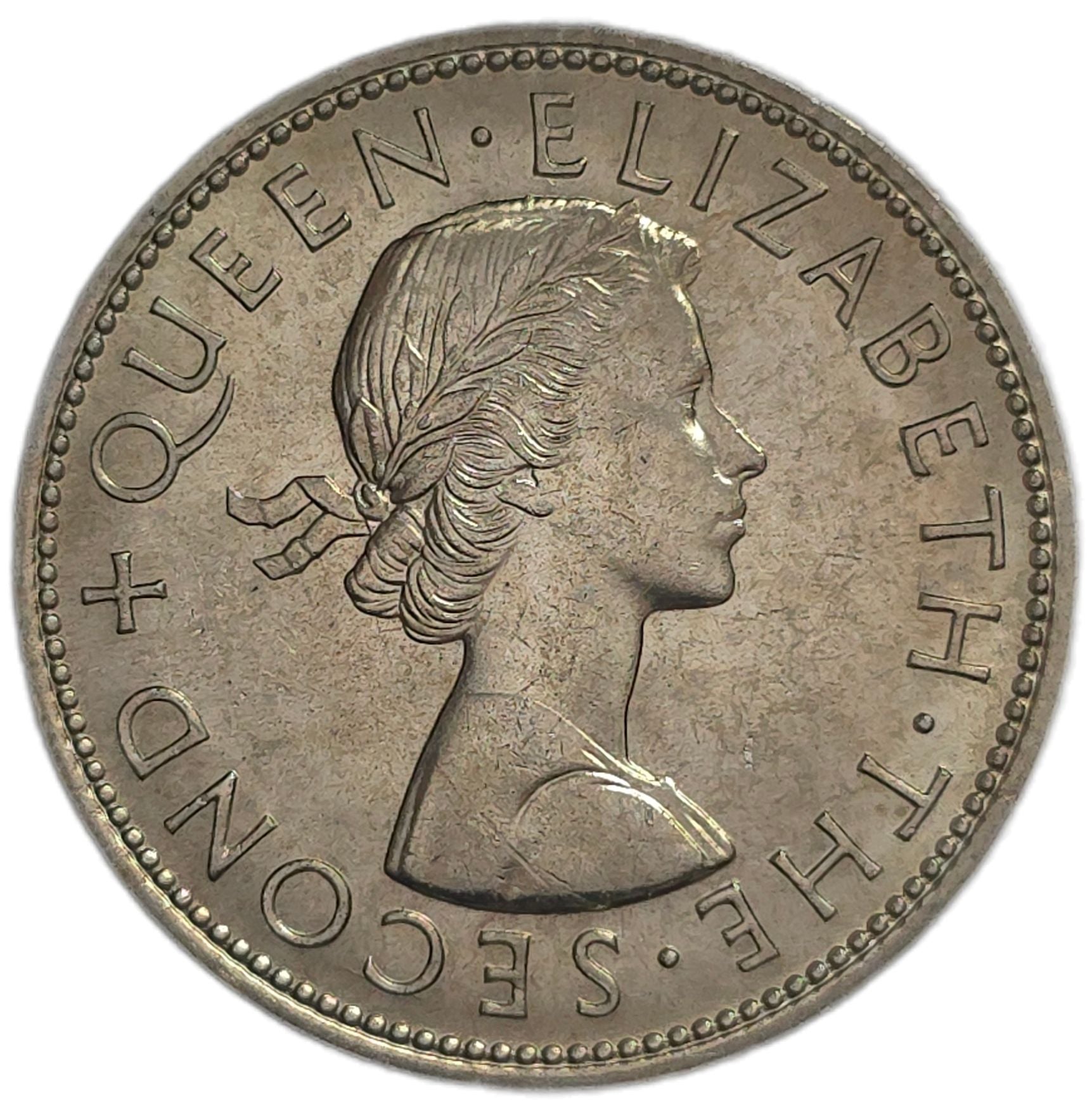 1965 New Zealand Half Crown, Uncirculated - Arts & Entertainment > Hobbies & Creative Arts > Collectibles > Collectible Coins & Currency > Collectible Coins > Rare Coins from The Half Crown