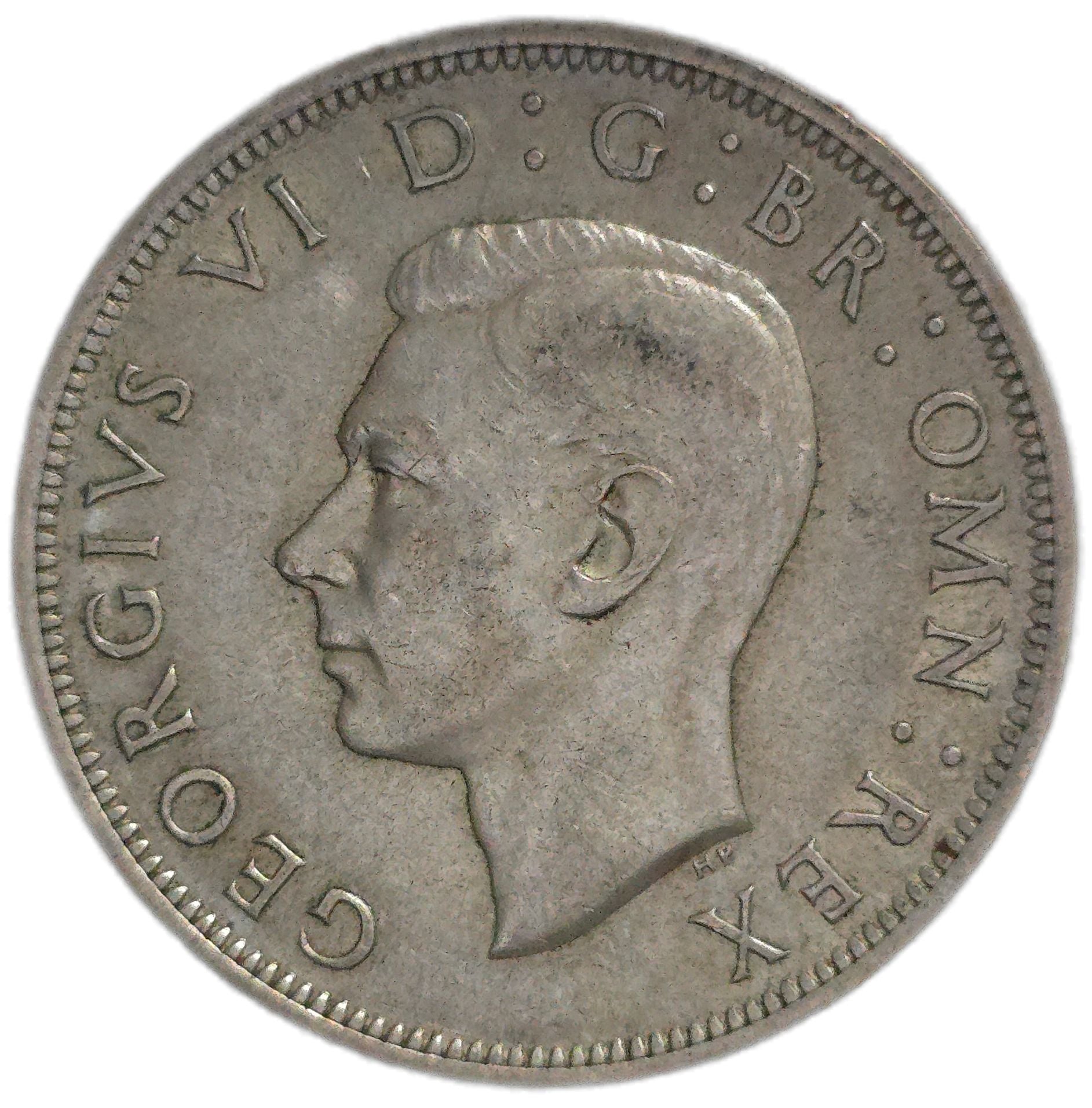 1946 United Kingdom Half Crown - Arts & Entertainment > Hobbies & Creative Arts > Collectibles > Collectible Coins & Currency > Collectible Coins > Rare Coins from The Half Crown
