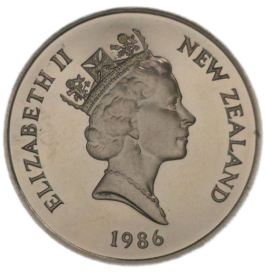 1986 New Zealand Ten Cents, Set Only Proof - Arts & Entertainment > Hobbies & Creative Arts > Collectibles > Collectible Coins & Currency > Collectible Coins > Commemorative Coins from The Half Crown