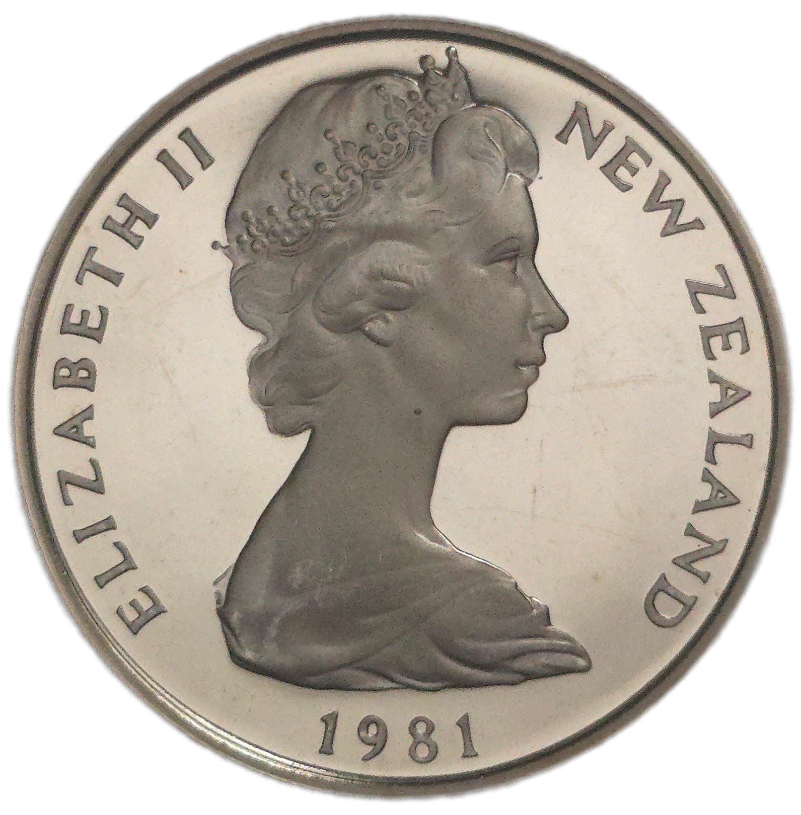 1981 New Zealand Twenty Cents, Proof - Arts & Entertainment > Hobbies & Creative Arts > Collectibles > Collectible Coins & Currency > Collectible Coins > Rare Coins from The Half Crown