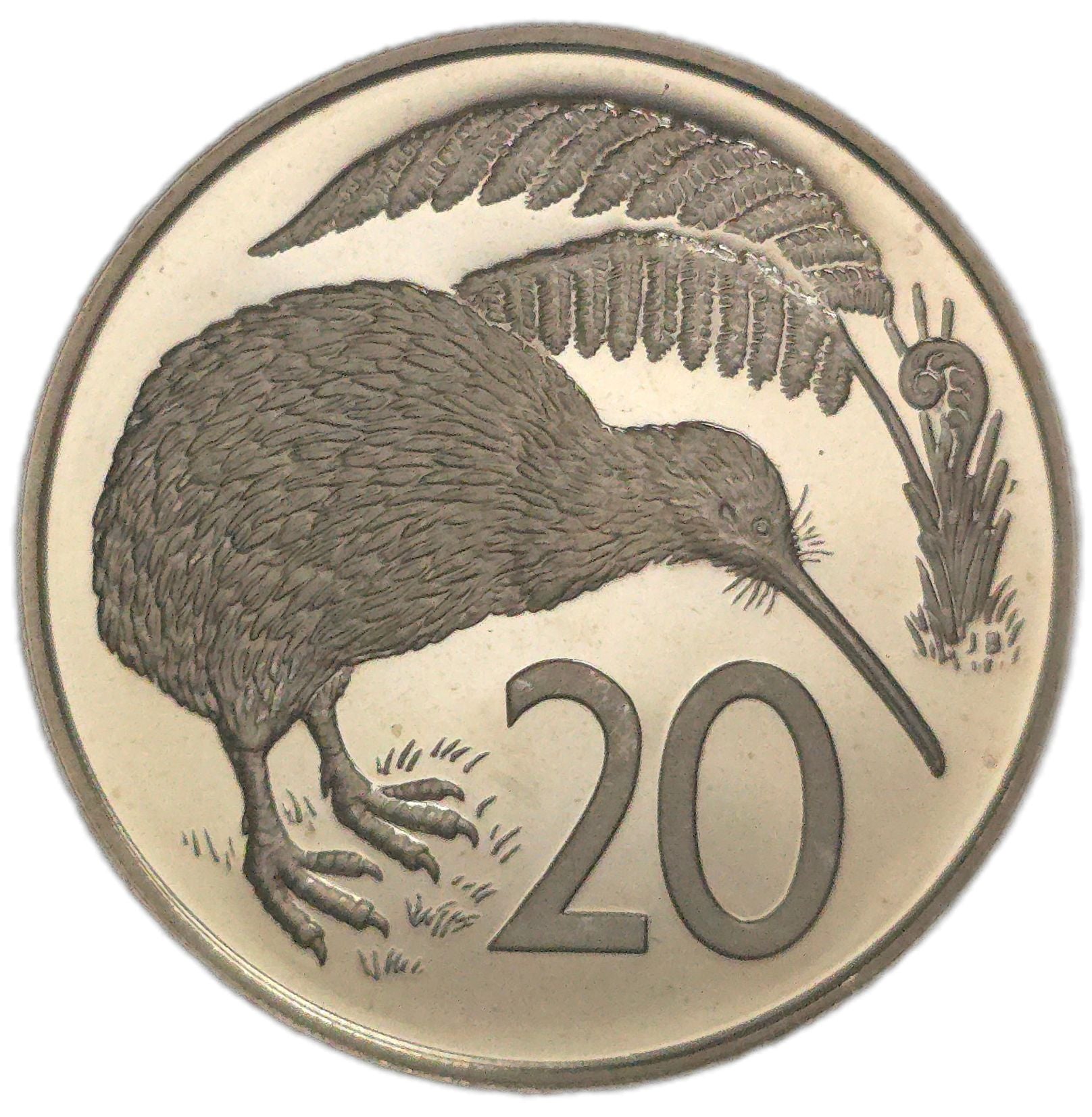 1981 New Zealand Twenty Cents, Proof - Arts & Entertainment > Hobbies & Creative Arts > Collectibles > Collectible Coins & Currency > Collectible Coins > Rare Coins from The Half Crown