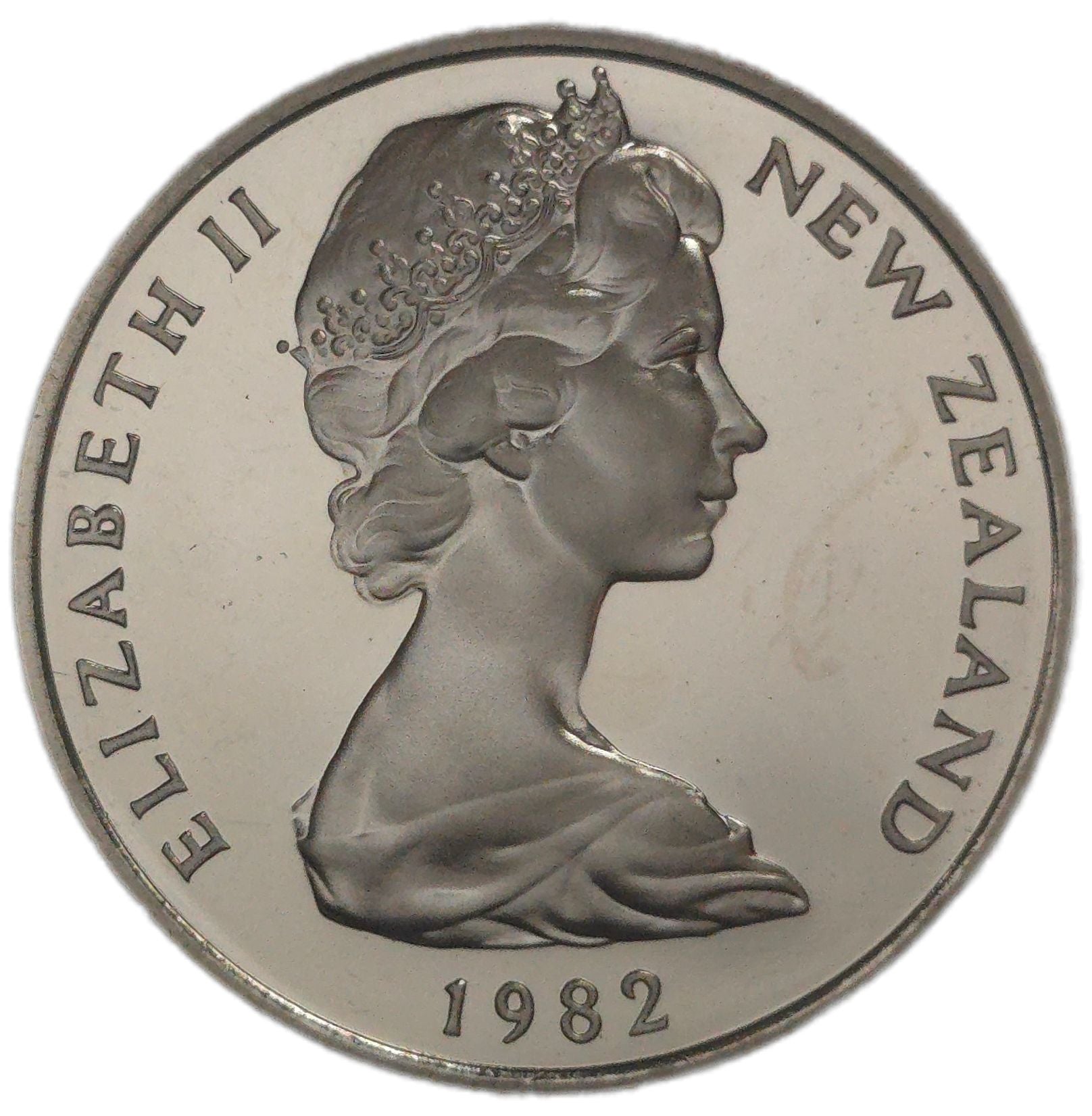 1982 New Zealand Twenty Cents, Proof - Arts & Entertainment > Hobbies & Creative Arts > Collectibles > Collectible Coins & Currency > Collectible Coins > Rare Coins from The Half Crown
