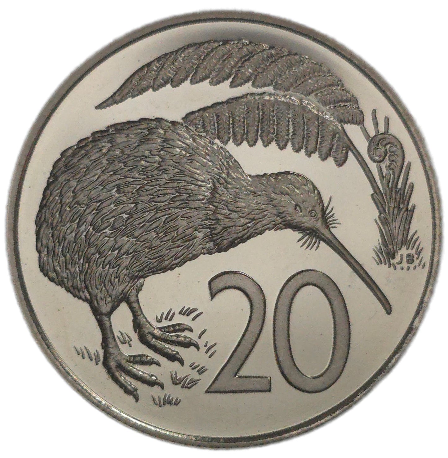 1982 New Zealand Twenty Cents, Proof