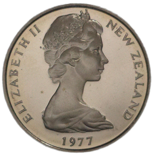 1977 New Zealand Ten Cents, Proof - Arts & Entertainment > Hobbies & Creative Arts > Collectibles > Collectible Coins & Currency > Collectible Coins > Commemorative Coins from The Half Crown