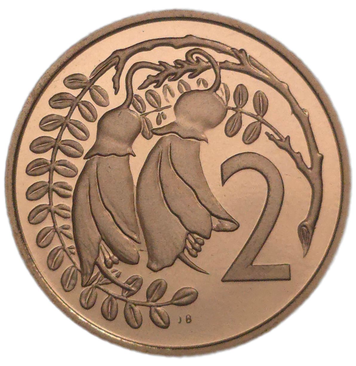 1986 New Zealand Two Cent Coin, Proof - Arts & Entertainment > Hobbies & Creative Arts > Collectibles > Collectible Coins & Currency > Collectible Coins > Rare Coins from The Half Crown