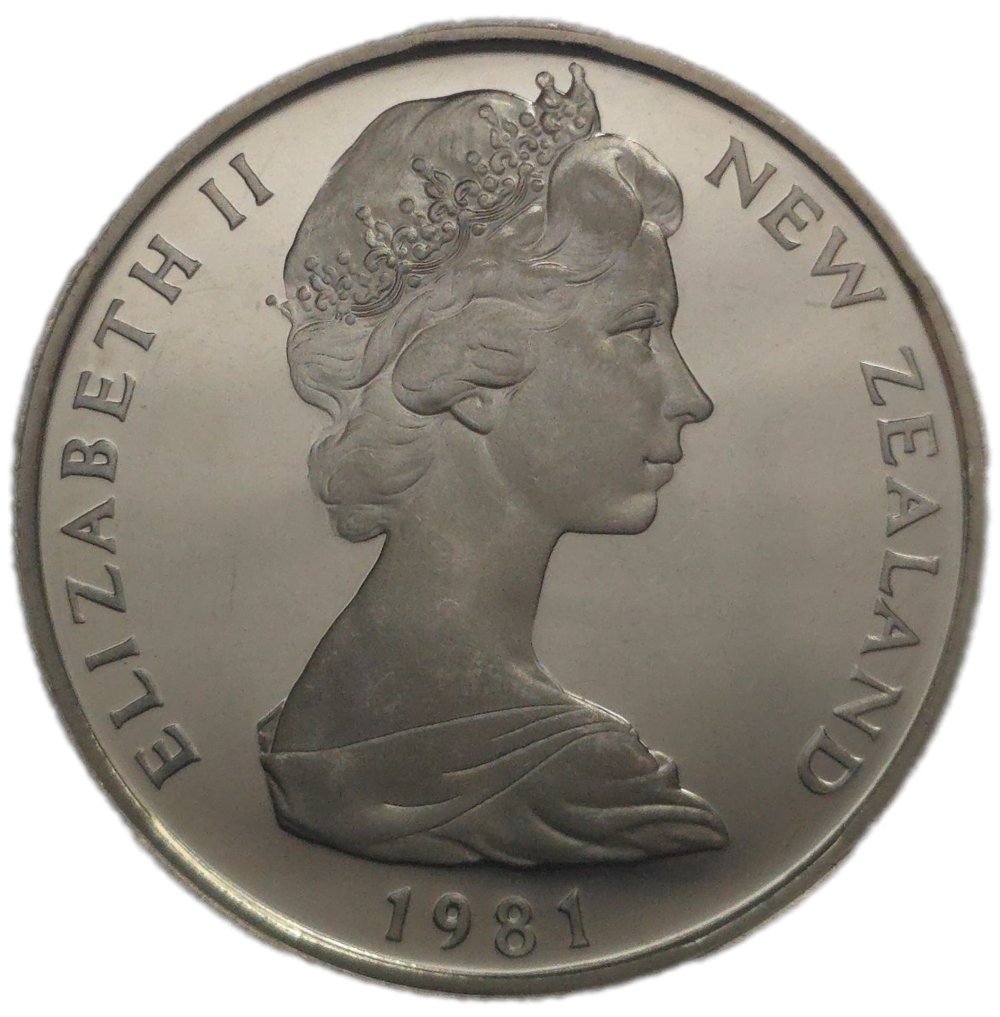 1981 New Zealand Fifty Cents, Mint Set Proof