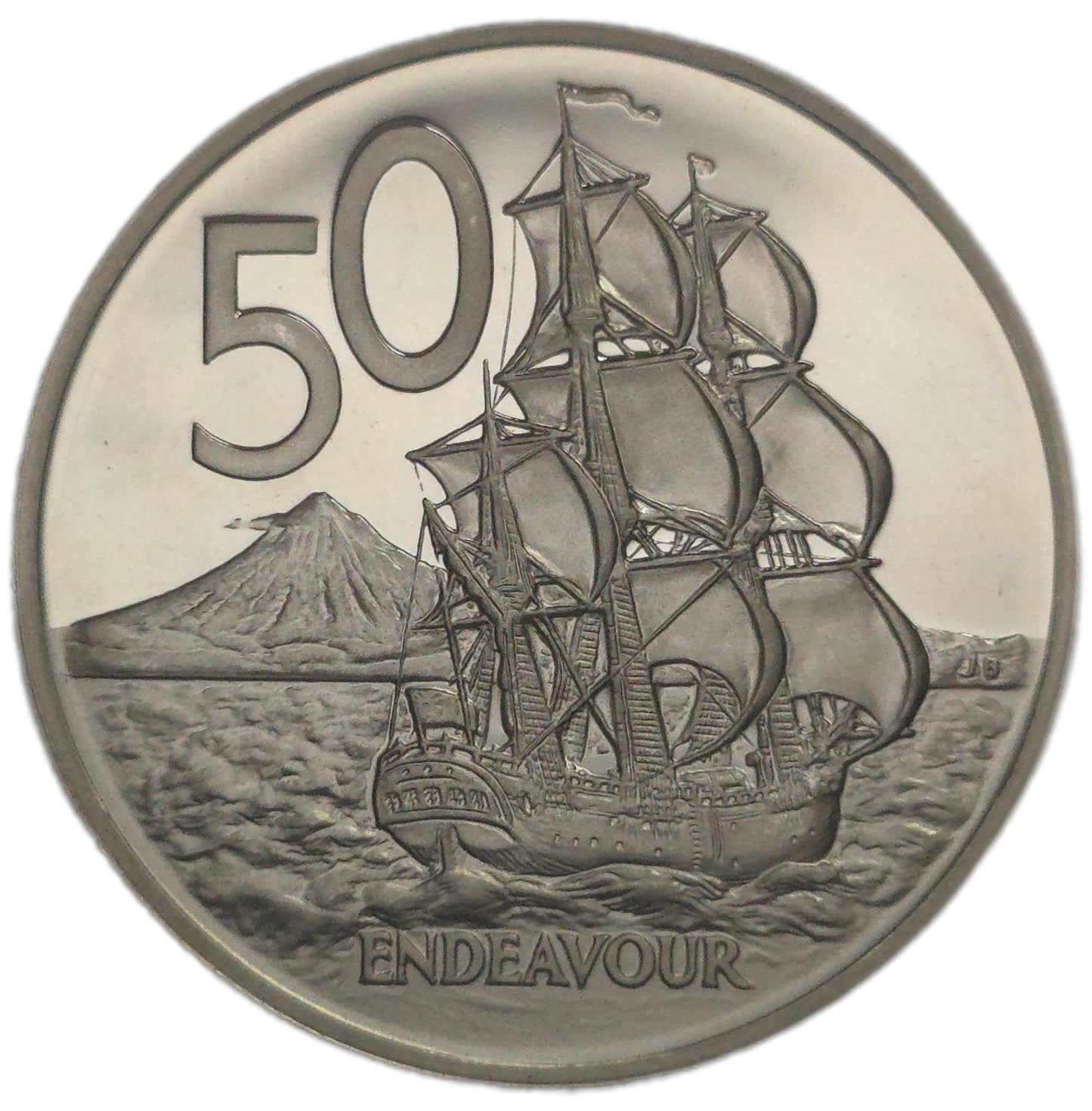 1985 New Zealand Fifty Cents, Mint Set Proof