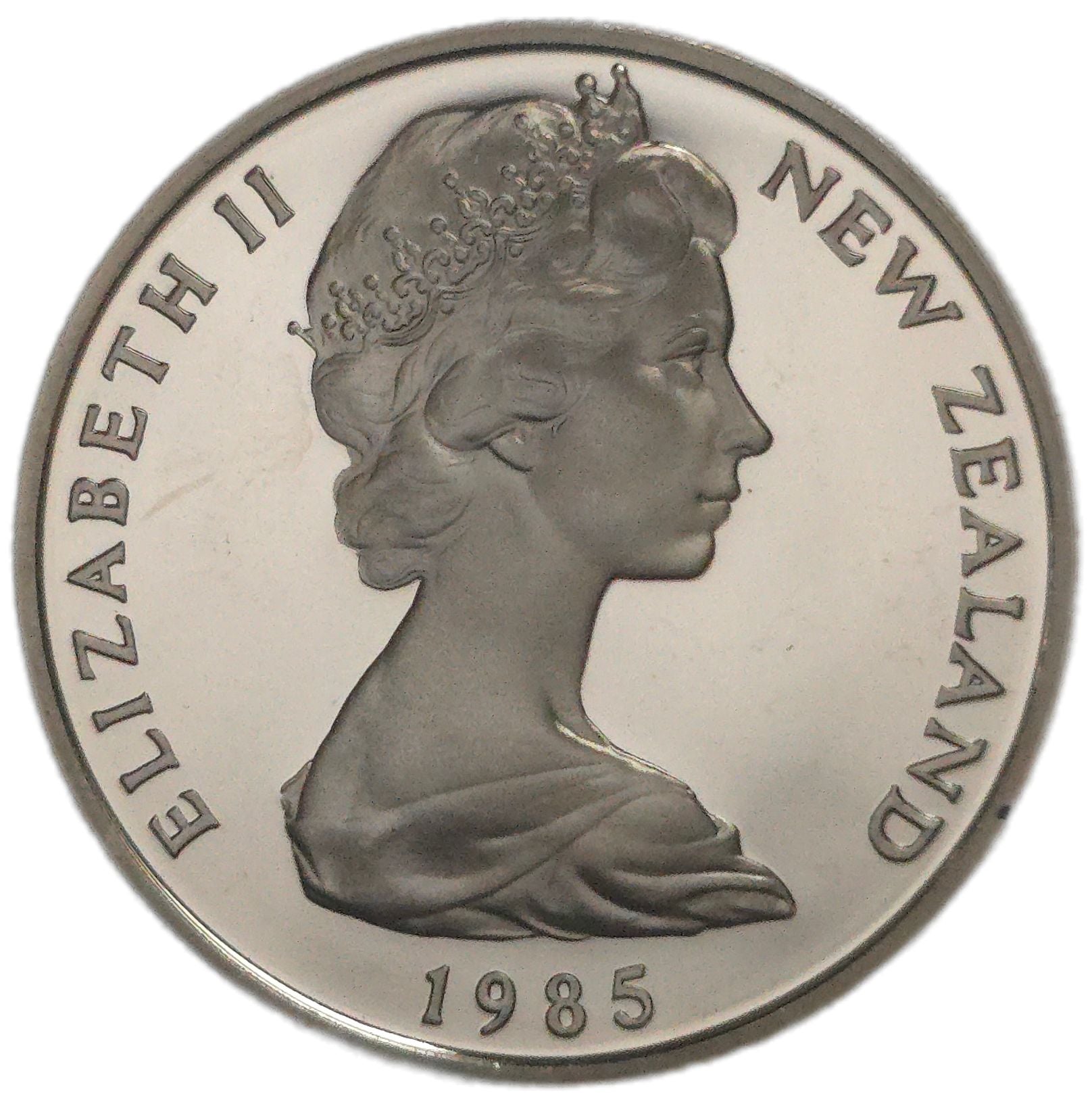 1985 New Zealand Twenty Cents, Proof - Arts & Entertainment > Hobbies & Creative Arts > Collectibles > Collectible Coins & Currency > Collectible Coins > Rare Coins from The Half Crown