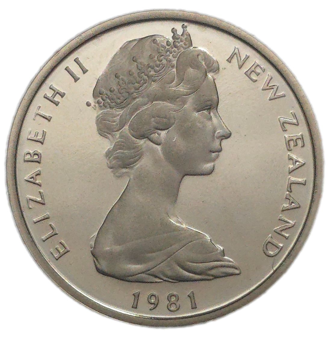 1981 New Zealand Ten Cents, Set Only Proof