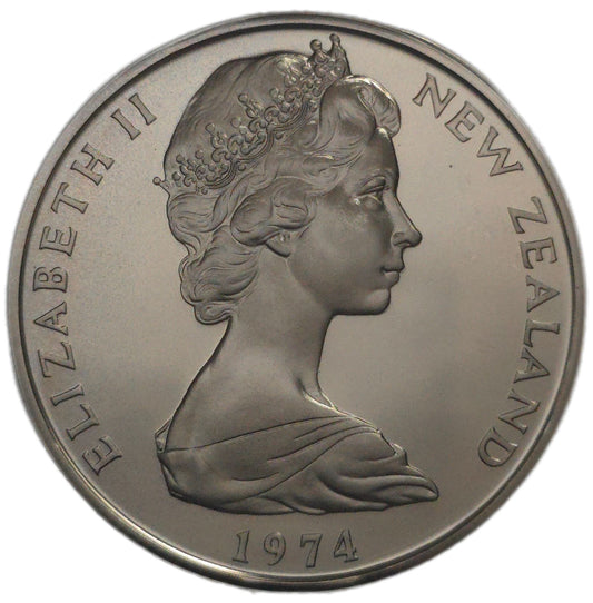 1974 New Zealand Fifty Cents, Proof - Arts & Entertainment > Hobbies & Creative Arts > Collectibles > Collectible Coins & Currency > Collectible Coins > Rare Coins from The Half Crown
