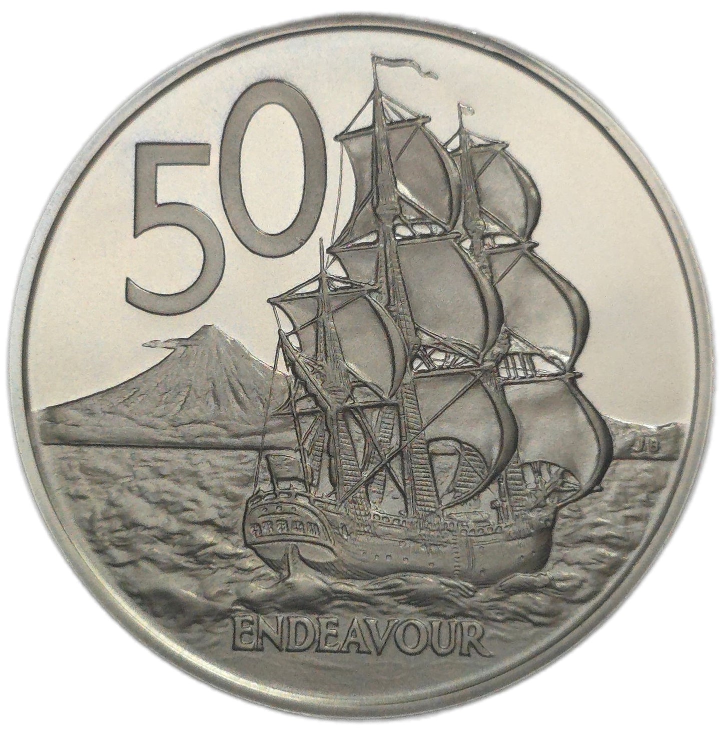 1974 New Zealand Fifty Cents, Proof