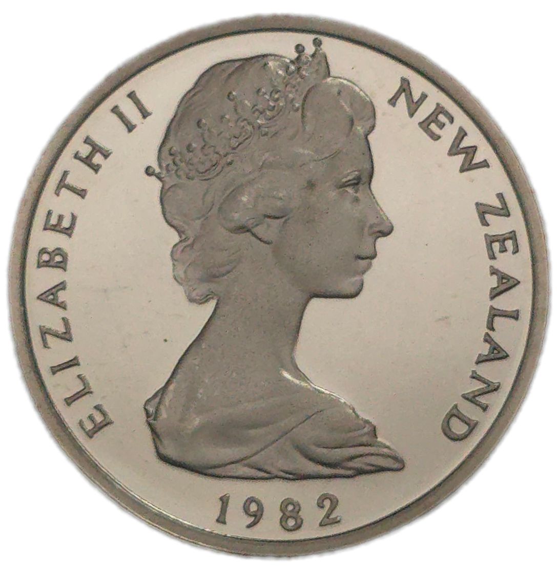 1982 New Zealand Five Cents, Proof - Arts & Entertainment > Hobbies & Creative Arts > Collectibles > Collectible Coins & Currency > Collectible Coins > Rare Coins from The Half Crown