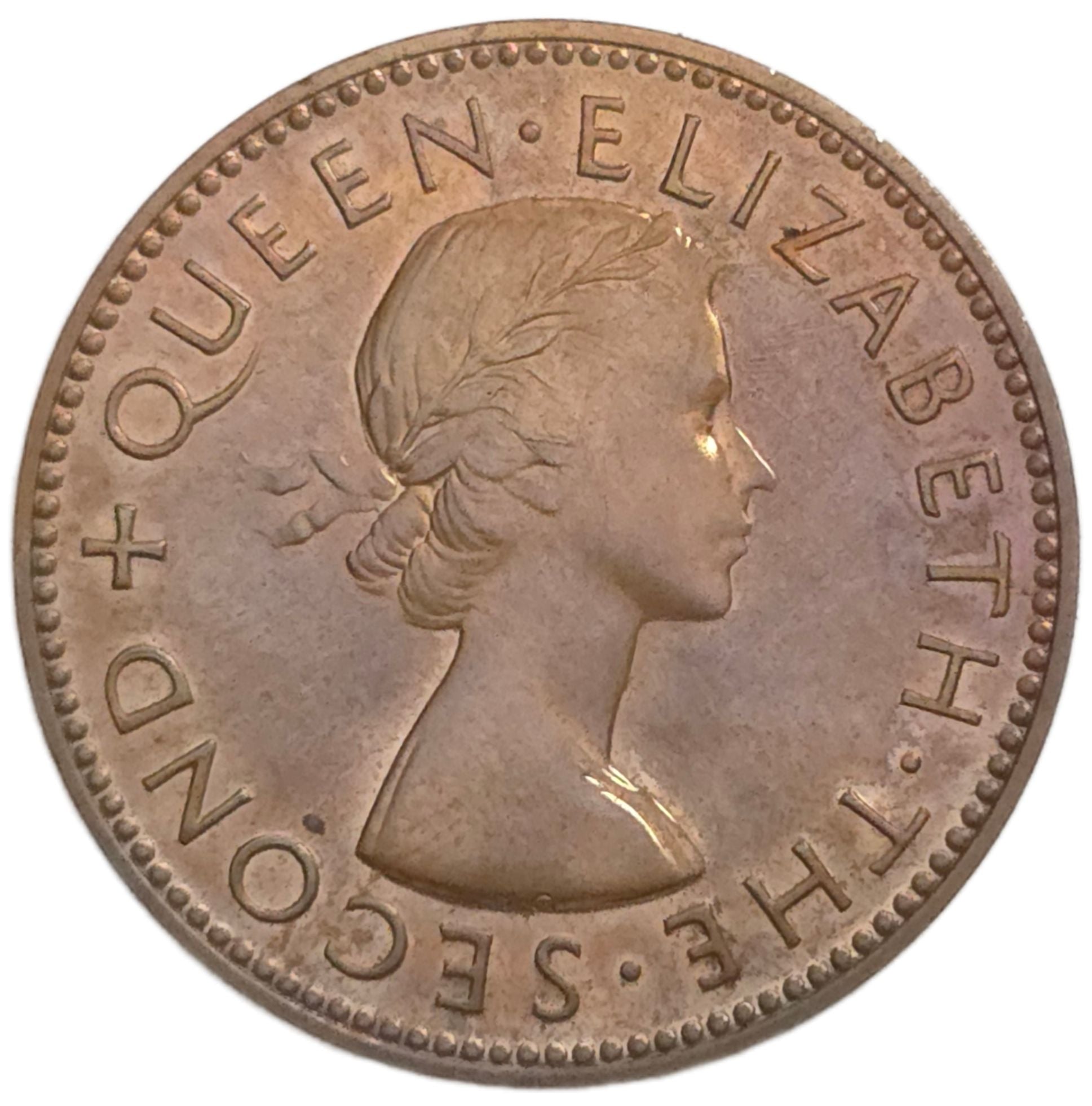 1953 New Zealand Half Penny, Proof - Arts & Entertainment > Hobbies & Creative Arts > Collectibles > Collectible Coins & Currency > Collectible Coins > Rare Coins from The Half Crown