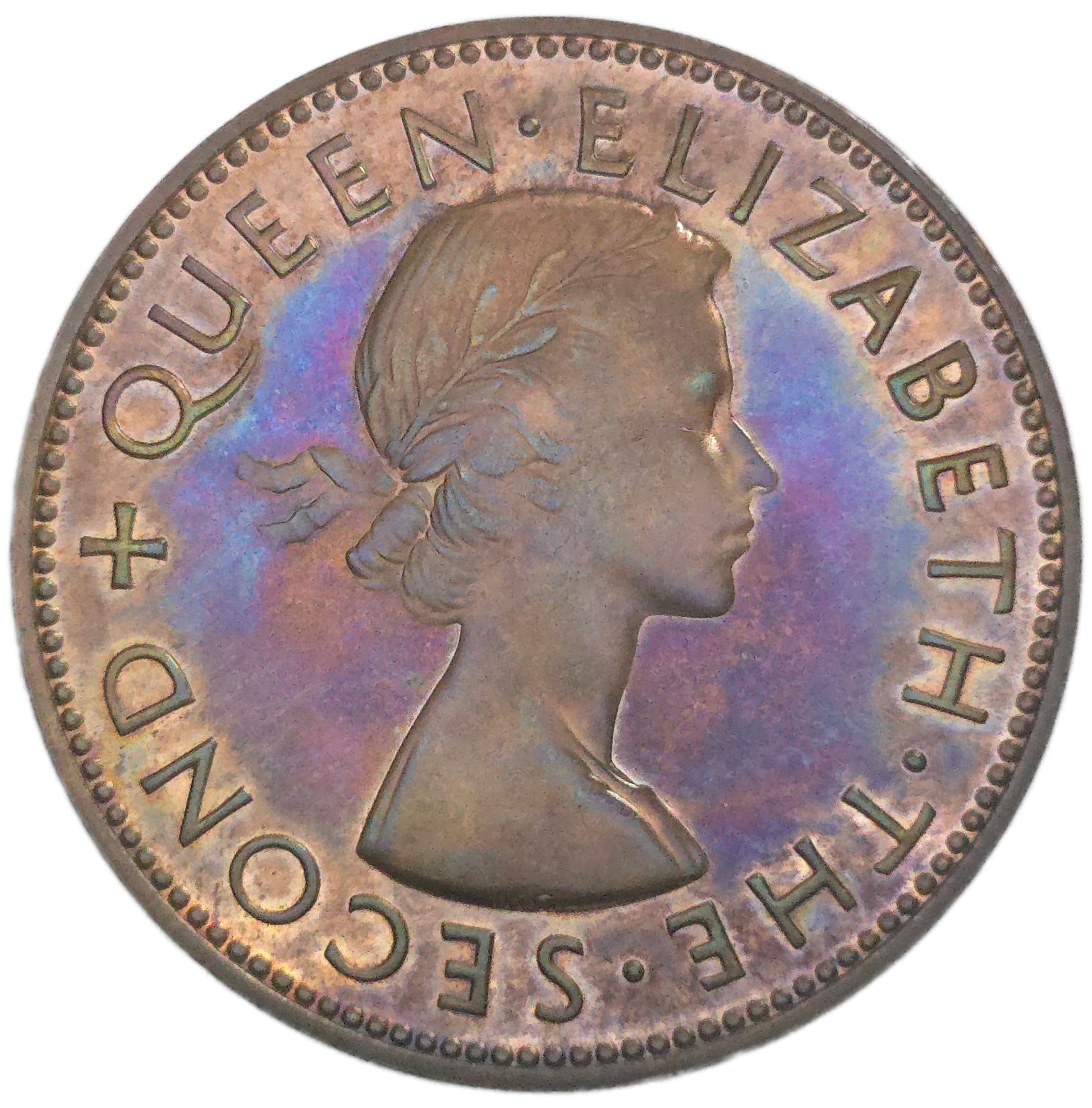 1953 New Zealand Penny, Proof - Arts & Entertainment > Hobbies & Creative Arts > Collectibles > Collectible Coins & Currency > Collectible Coins > Commemorative Coins from The Half Crown