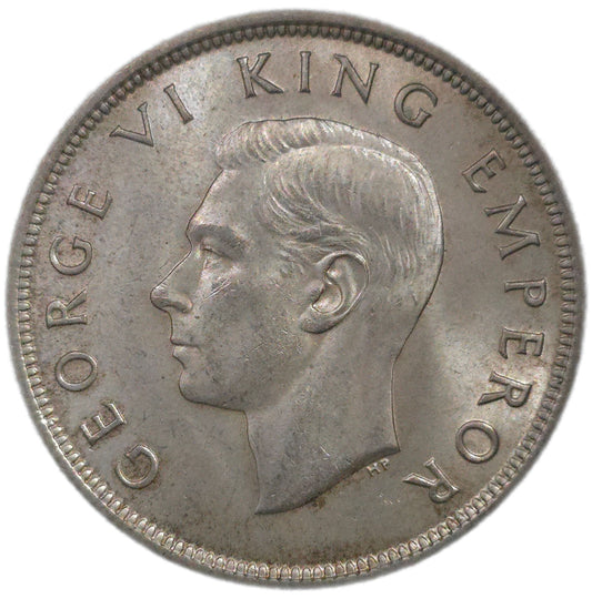 1940 New Zealand Half Crown, aUnc - Arts & Entertainment > Hobbies & Creative Arts > Collectibles > Collectible Coins & Currency > Collectible Coins > Commemorative Coins from The Half Crown
