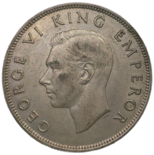 1940 New Zealand Half Crown, gVF - Arts & Entertainment > Hobbies & Creative Arts > Collectibles > Collectible Coins & Currency > Collectible Coins > Commemorative Coins from The Half Crown