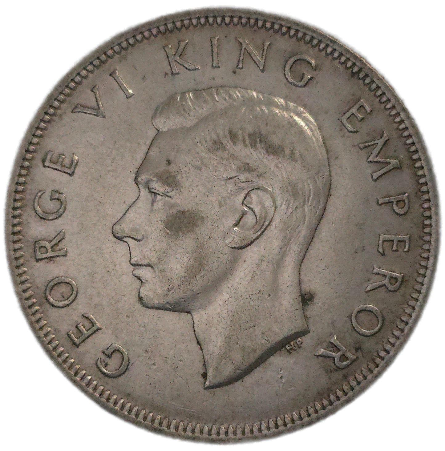 1940 New Zealand Half Crown, gVF