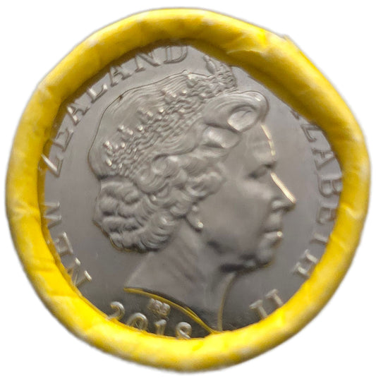 2018 New Zealand 50 Cents, Centenary of the 1918 Armistice Coin Roll - Arts & Entertainment > Hobbies & Creative Arts > Collectibles > Collectible Coins & Currency > Collectible Coins > Commemorative Coins from The Half Crown