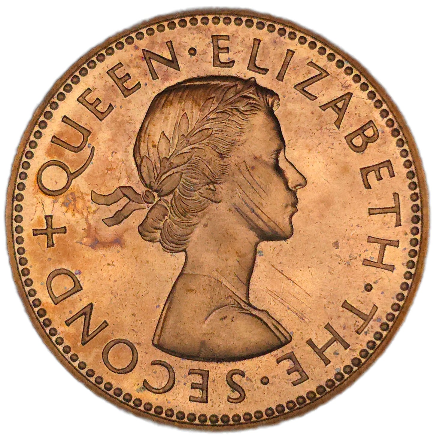 1965 New Zealand Half Penny, Proof - Arts & Entertainment > Hobbies & Creative Arts > Collectibles > Collectible Coins & Currency > Collectible Coins > Rare Coins from The Half Crown