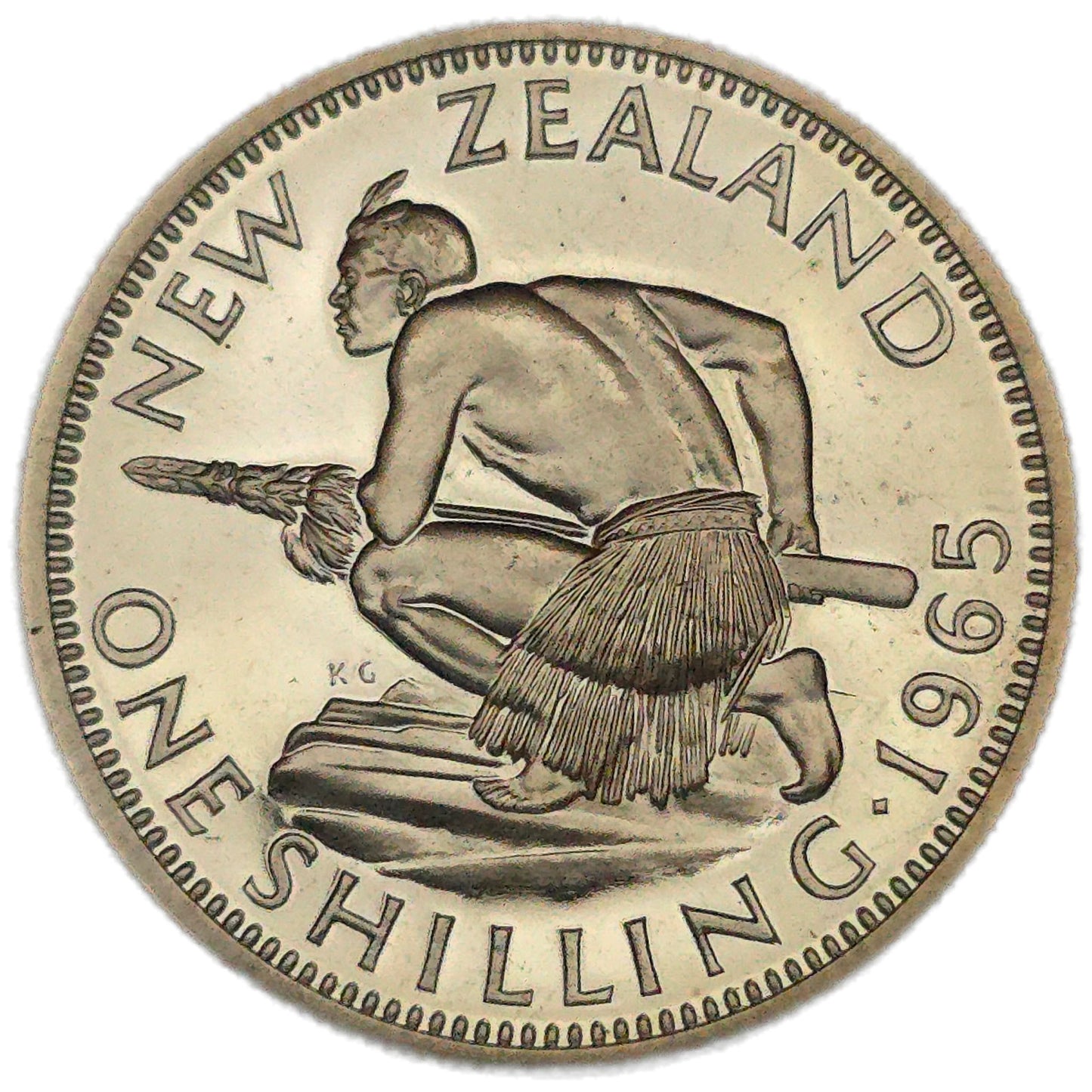 1965 New Zealand Shilling, Proof - Arts & Entertainment > Hobbies & Creative Arts > Collectibles > Collectible Coins & Currency > Collectible Coins > Commemorative Coins from The Half Crown