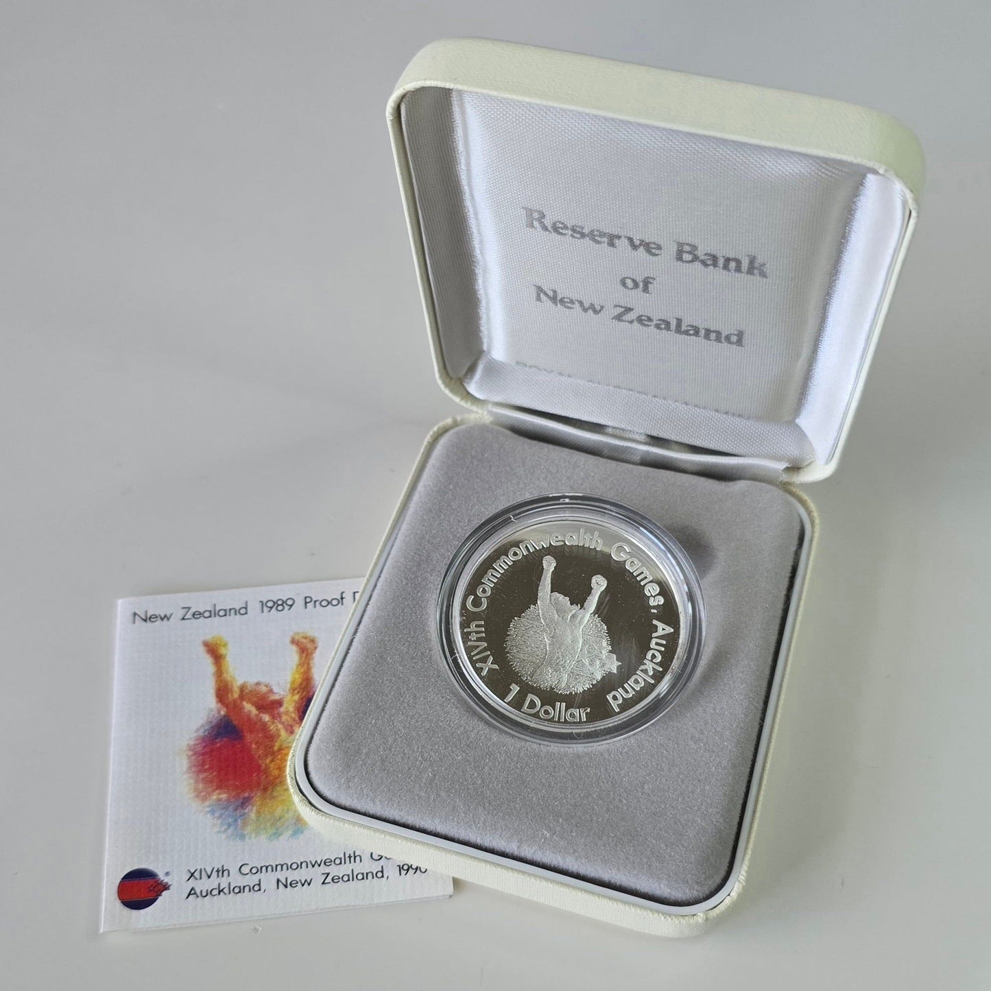1989 One Dollar Auckland Commonwealth Games, 92.5% Silver
