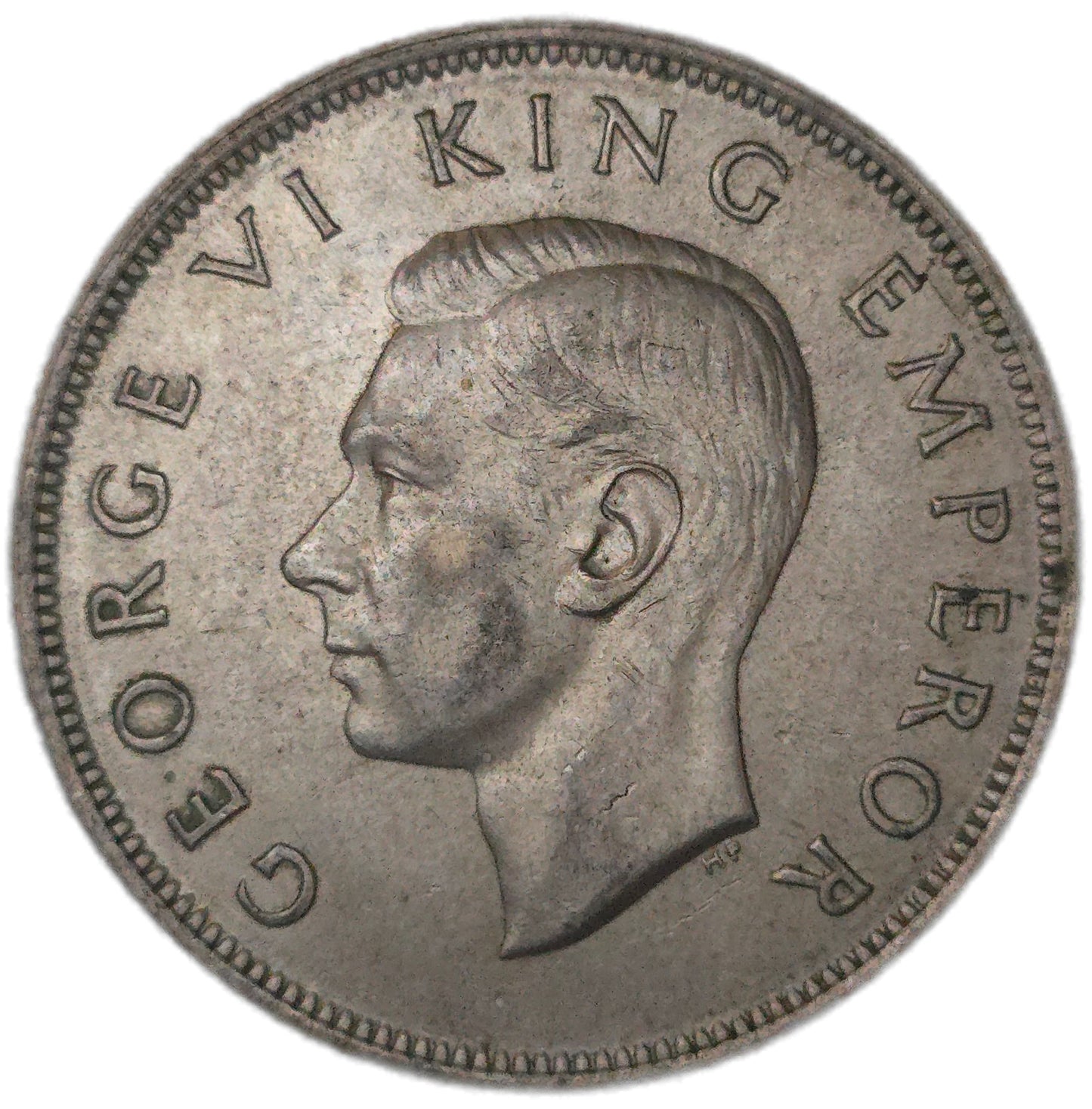 1945 New Zealand Half Crown, aEF