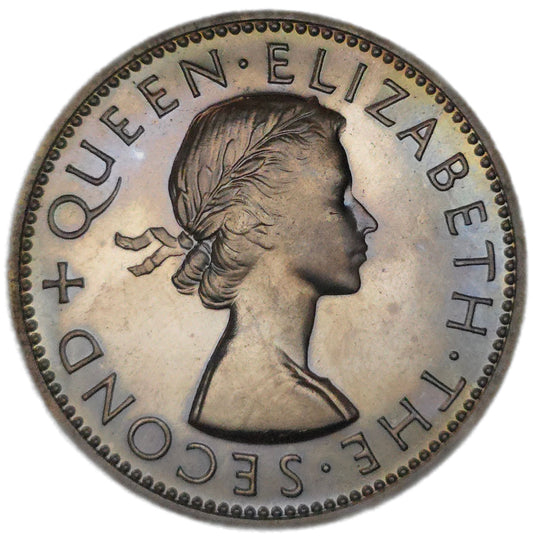 1953 New Zealand Sixpence, Proof