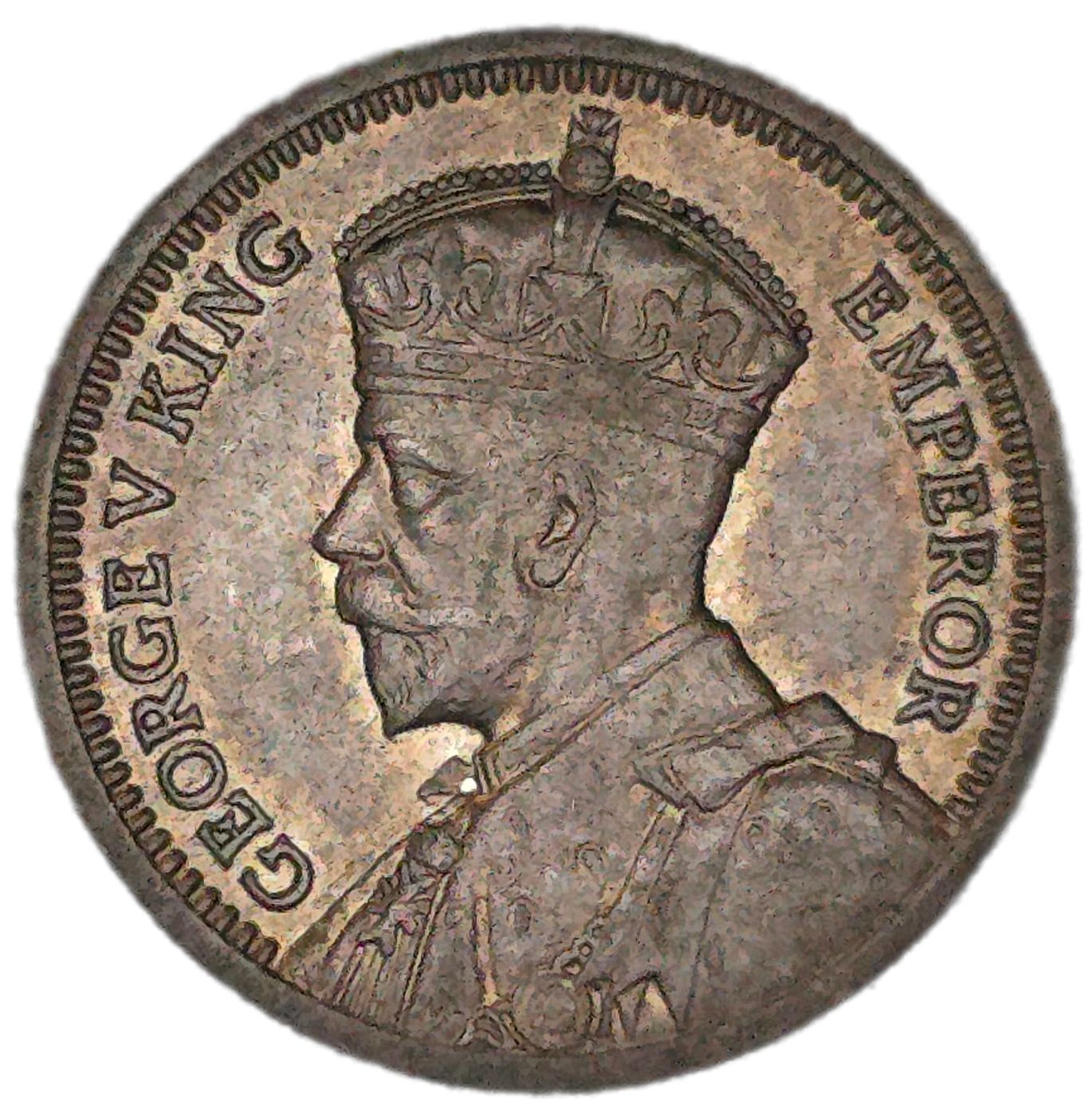 1936 New Zealand Threepence, Toned EF