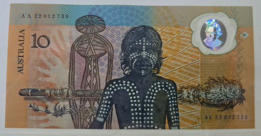1988 Australia $10 Note, Bicentennial Polymer Note in Presentation Folder