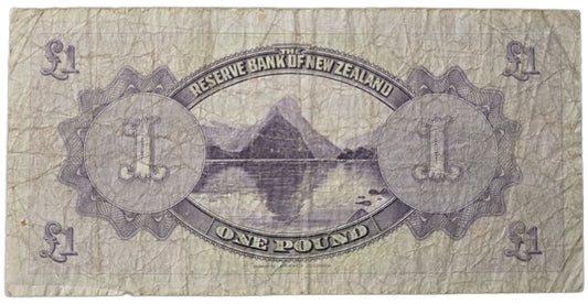 1934-1940 New Zealand One Pound Note, Lefeaux