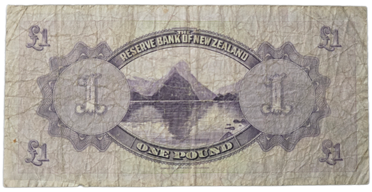 1934-1940 New Zealand One Pound Note, Lefeaux