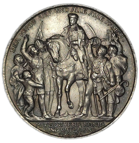 1913 Prussia 2 Marks, aUNC