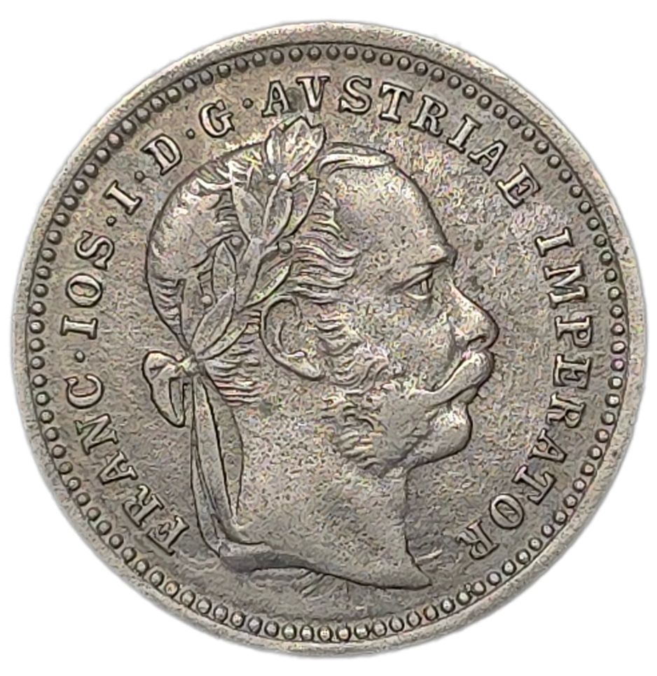 1872 Austrian Empire 10 Kreuzer, gVF