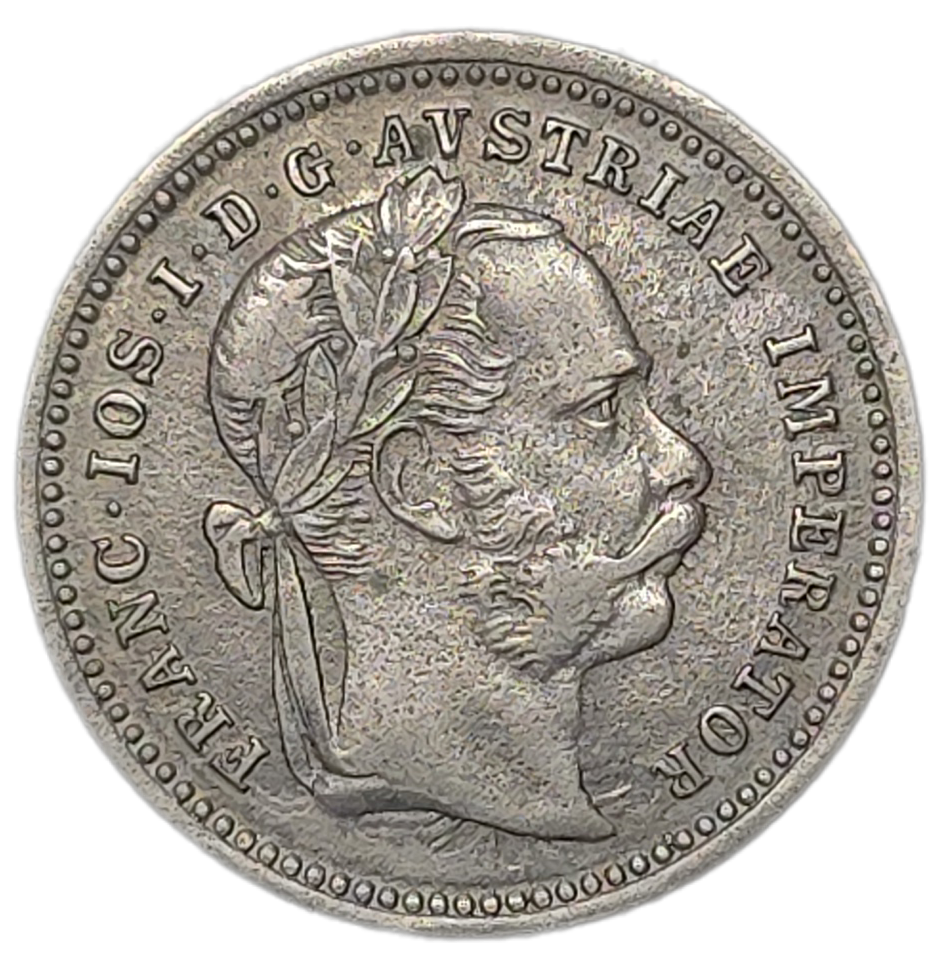 1872 Austrian Empire 10 Kreuzer, gVF